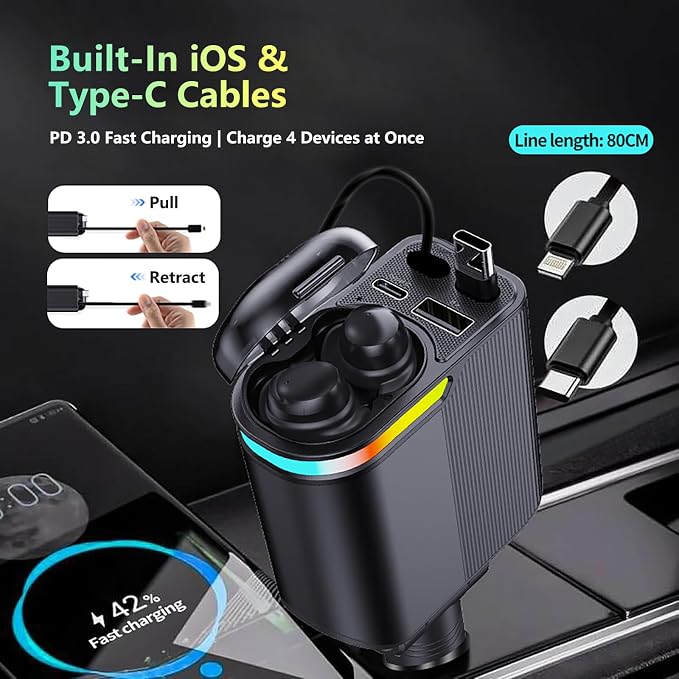 MLVOC 120W Fast Charging Car Charger - Image 4