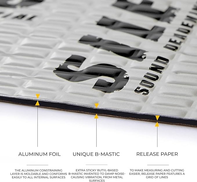 Siless 80 mil Car Sound Deadening mat - Image 2