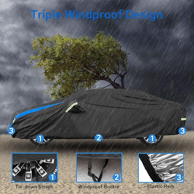 Avecrew Car Cover Waterproof All Weather - Image 3