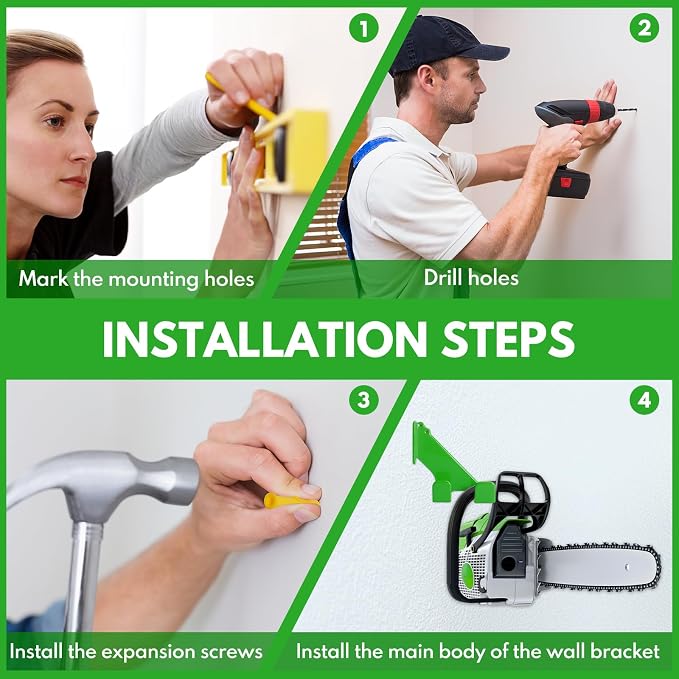 Chainsaw Hanger, Perfect Wall Mount Solution - Image 7