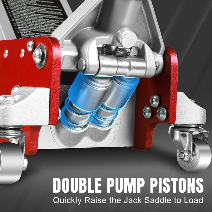 3 Ton Low Profile, Aluminum and Steel Racing Floor Jack - Image 3