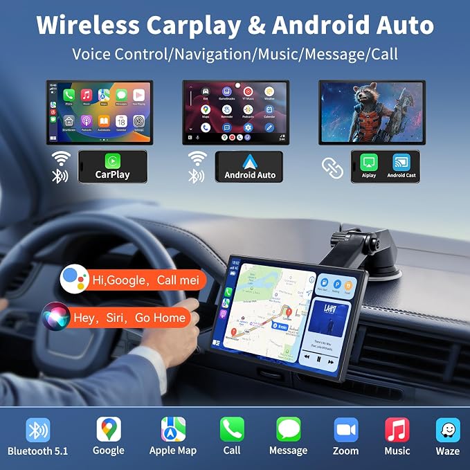Carplay Screen for Car, 1080P Backup Camera, Car Stereo for Carplay & Android - Image 2