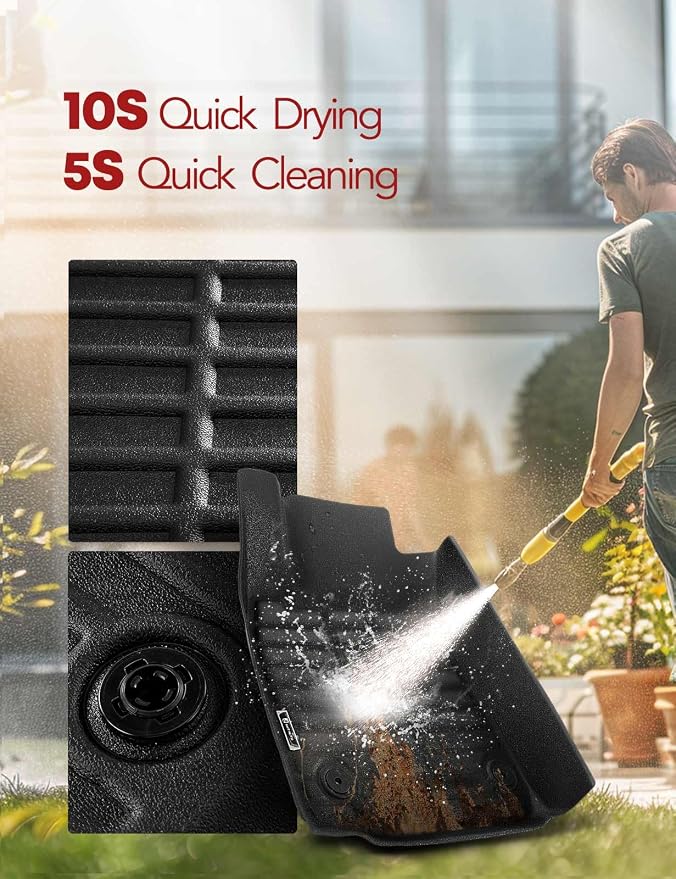 YHTAUTO Automotive All Weather Floor Mats Compatible - Image 9