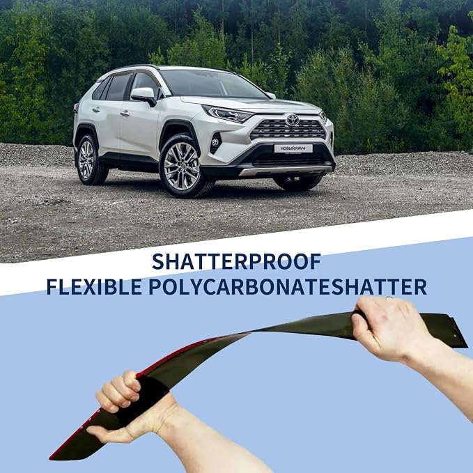 4PCS Rain Guards Fit for 2013-2018 Toyota RAV4 LE XLE SE, Tape-on Outside Mount - Image 5