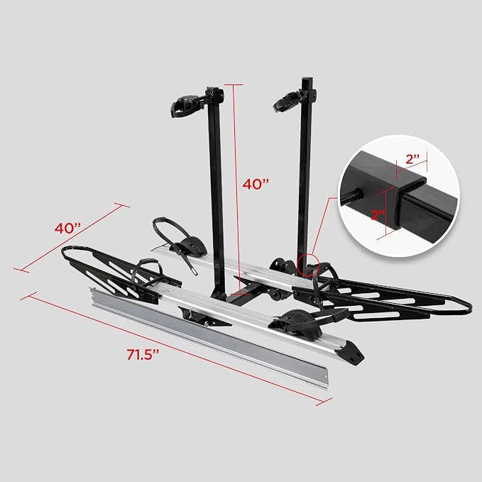 Rockland Foldable 2-Ebike Rack - Image 9