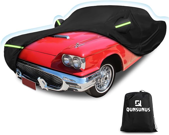QUNSUNUS Car Cover for Ford Thunderbird 1958-1971/1977-1979 Waterproof All by QQUNSUNUS