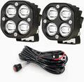 BIGLION.X LED Cubes, 3 Inch Pair 80W LED Driving Pods Spot Beam Off Road Fog by BIGLIONX