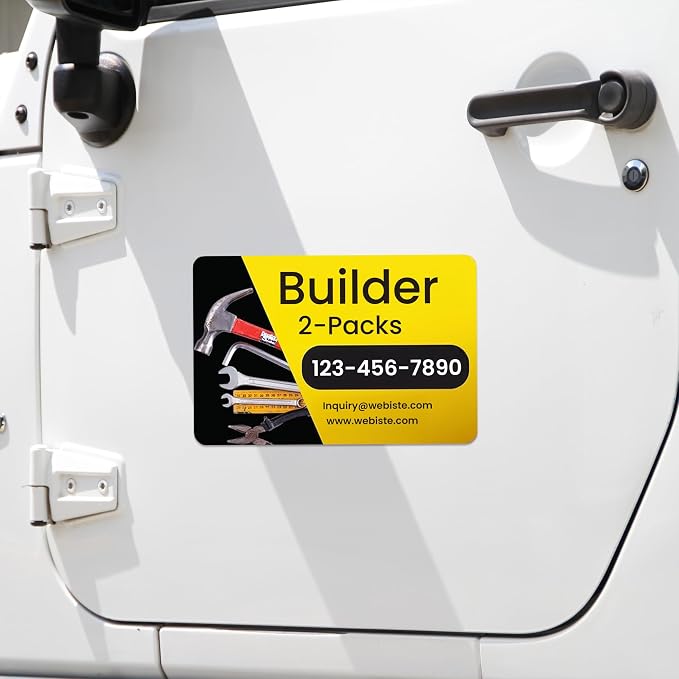 Custom Car Magnet Signs for Businesses 2 pk - Image 4