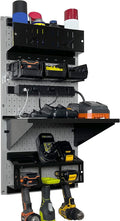 Wall Control Power Tool Storage Organizer Kit Cordless Drill Holder Charging by Wall+Control