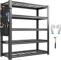 REIBII Storage Shelves, Heavy Duty Garage Shelving Load 2500LBS, 5-Tier Garage by REIBII