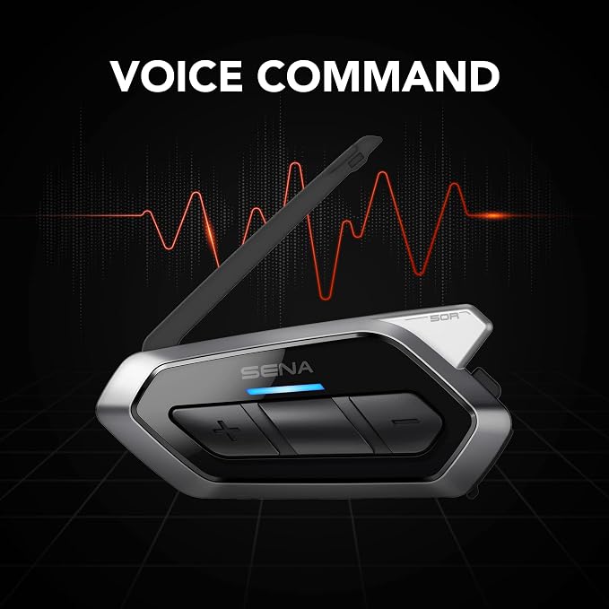 Sena 50R 3-Button Motorcycle Bluetooth Headset w/Sound by Harman Kardon - Image 3