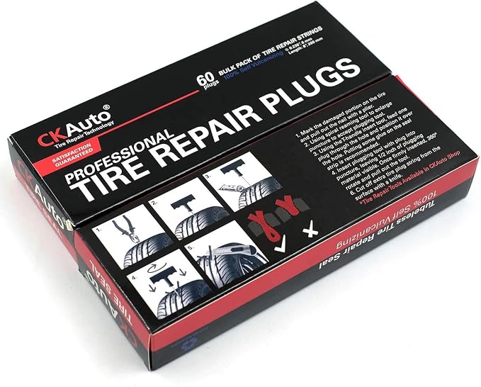 CKAuto 60pcs 4" Brown Tire Repair Strings, Automotive Tool Tire Repair Plugs - Image 7
