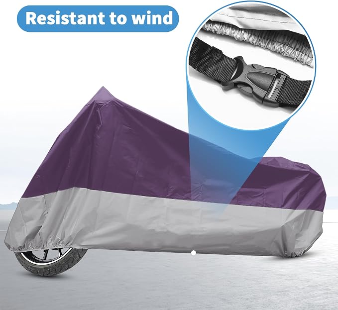 X AUTOHAUX Motorcycle Cover for Harley Davidson for Honda for Suzuki All Season - Image 5