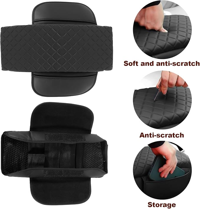 Center Console Cover for Hyundai Sonata 2015 2016 2017 2018 2019 Armrest - Image 4