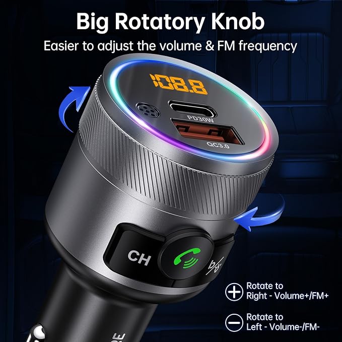 Syncwire Bluetooth 5.4 FM Transmitter - Image 6