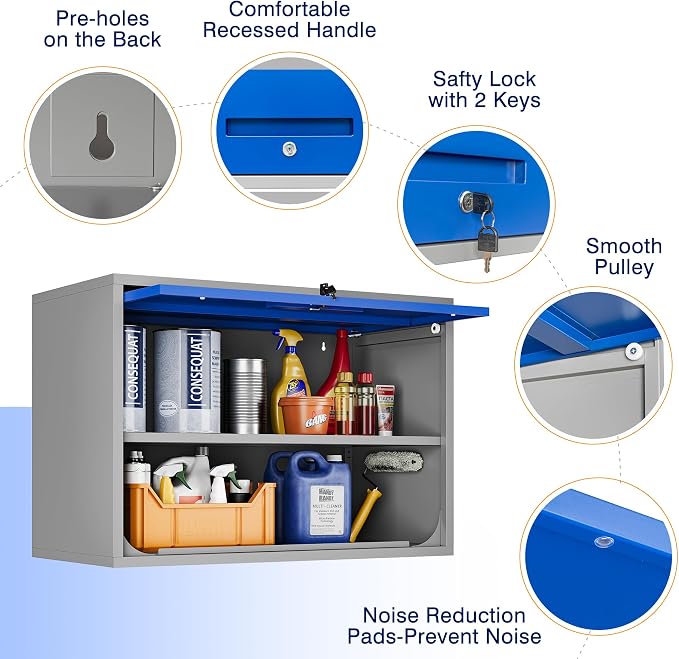 Yizosh Metal Storage Cabinet - Image 8