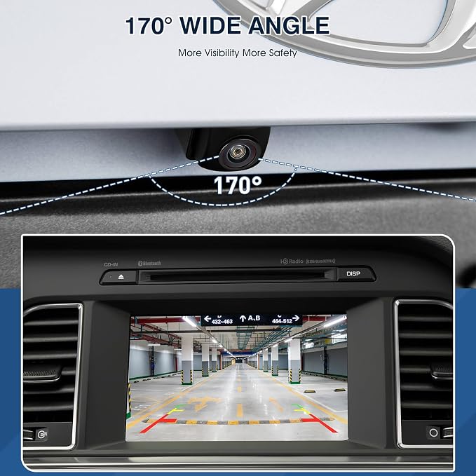 Rear View Backup Camera Fit for Hyundai Sonata 2015-2017, Reversing Parking - Image 4