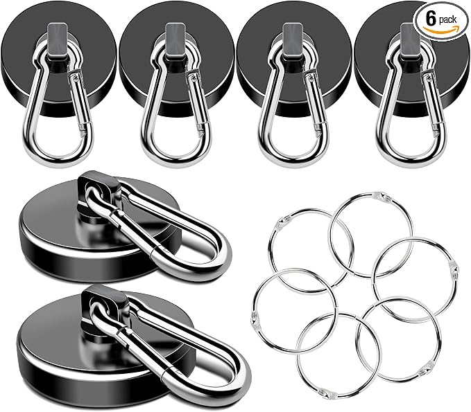 MIKEDE Magnetic Hooks Heavy Duty, 150LB Strong Swivel Neodymium Magnets by MIKEDE