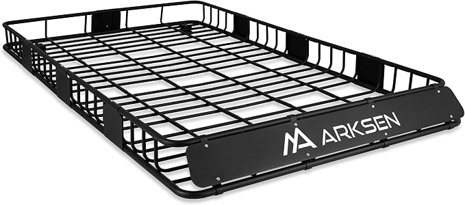 ARKSEN 84 x 50 x 6 Inch Universal Extra Wide 150LB Heavy Duty Roof Rack Cargo by ARKSEN