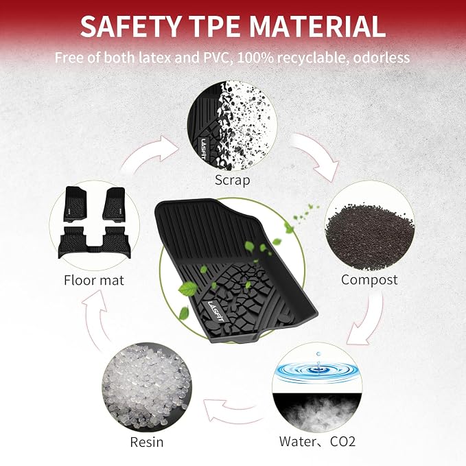 LASFIT Floor Mats for Jeep Wrangler Unlimited 4XE 2021-2024 2025 4 Door Plug-in - Image 7