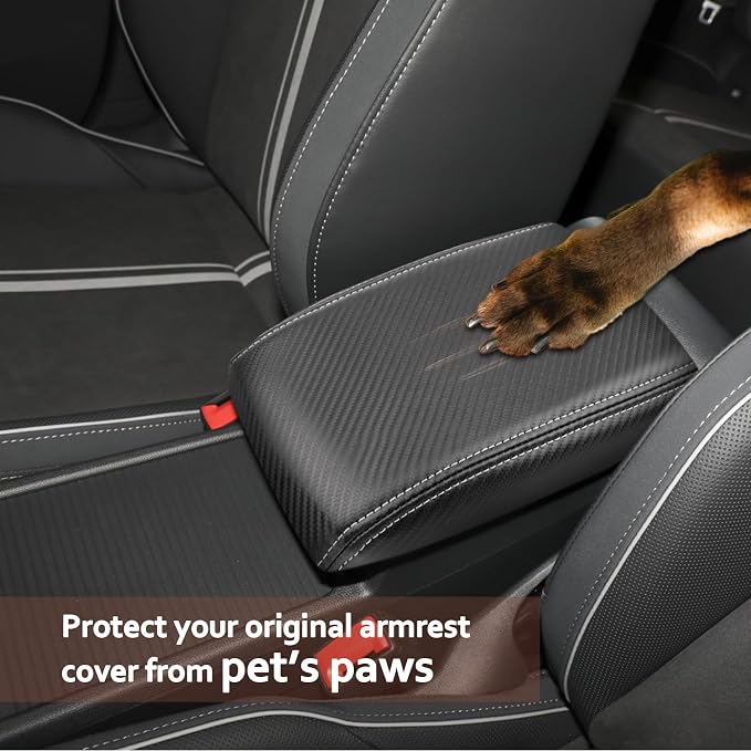 SKTU for 2020-2024 Volkswagen Golf Center Console Cover 2023 2024 Golf Armrest - Image 4