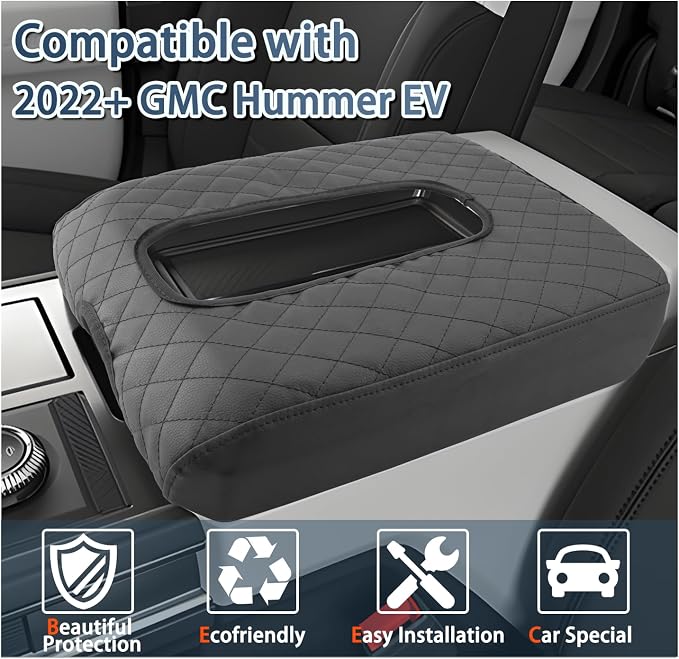 Ruiya Hummer EV Armrest Cover, for Hummer EV Accessories Center Console Cover - Image 2