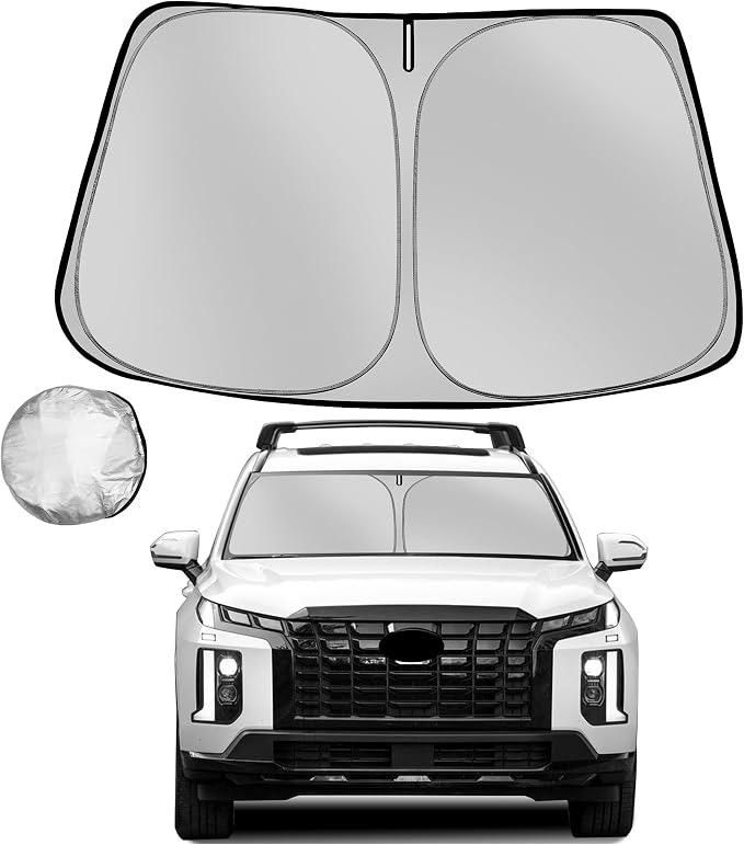 Windshield Sun Shade for 2020-2025 Hyun-dai Palisade Foldable Sun Sunshade for by Fonowka