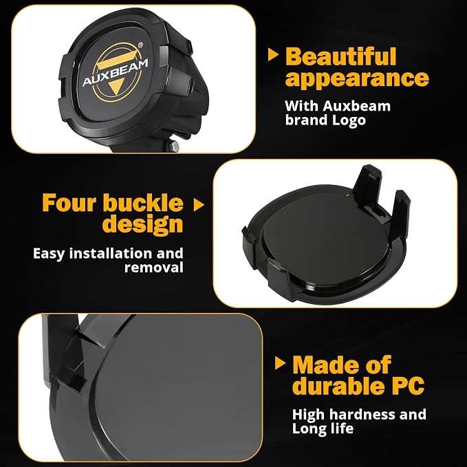 Auxbeam 4 inch LED Pod Covers, Light Bar Lens Covers Waterproof Dustproof - Image 5