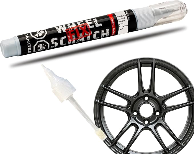 Gray Rim Touch Up Paint, Car Wheel Scratch Repair, Wheel Touch Up Paint Pen by ScratchFixProducts