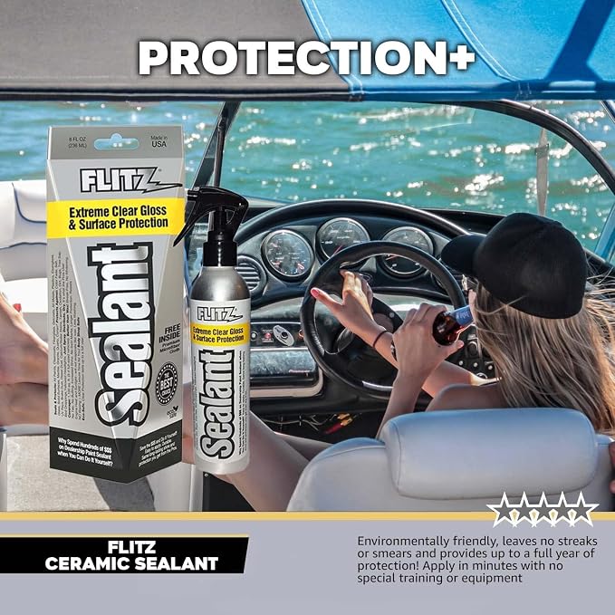 Flitz Ceramic Sealant - 8oz Bottle of USA-Made Ceramic Coating - Image 2