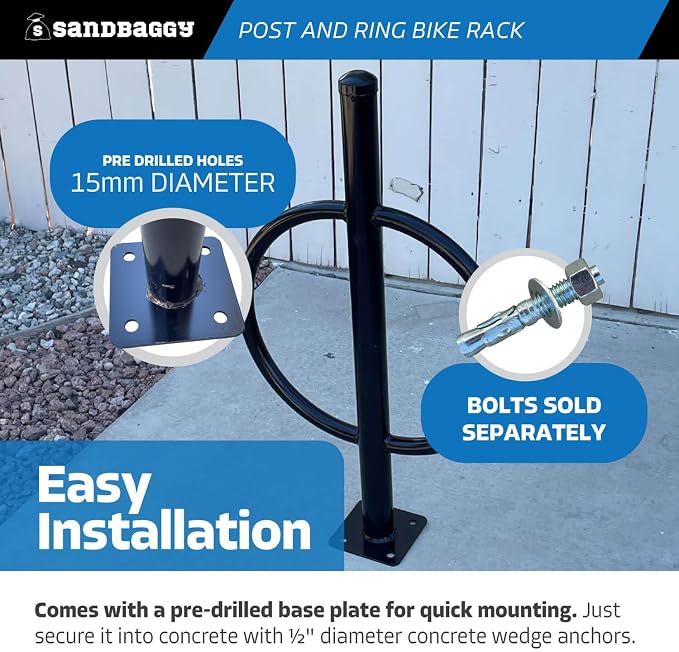 Sandbaggy Post and Ring Bike Rack - Image 5