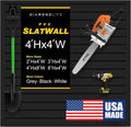 DLDIRECT Slatwall Panel Garage Wall Organizer: Heavy Duty Mounted PVC Rack by DLDIRECT