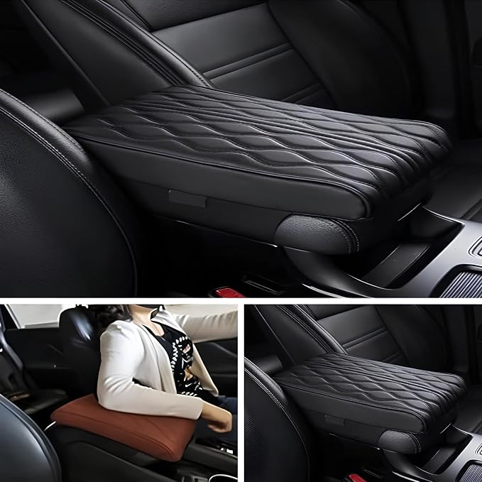 Leather Car Armrest Box Mat - Image 5