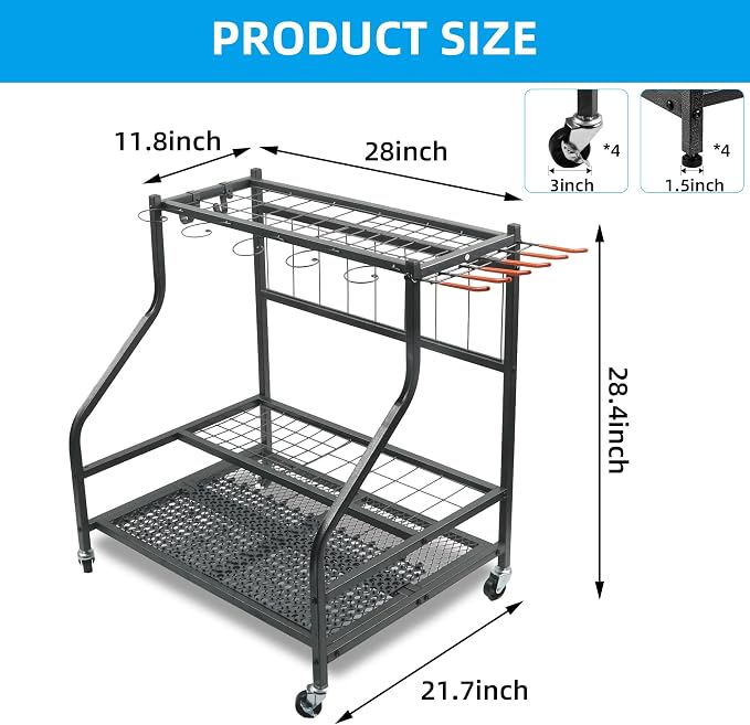 Garden Tool Organizer for Garage, Tool Organizers and Storage，Garden Tool Rack - Image 6