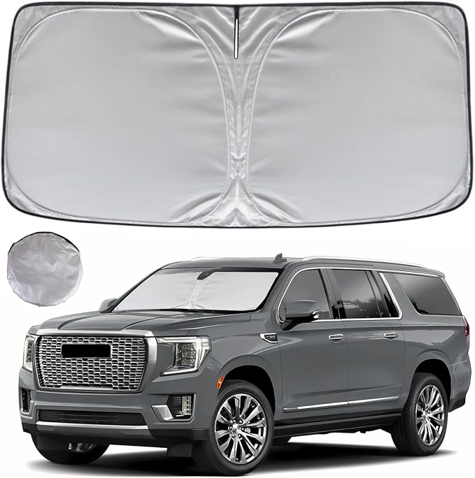 KAYZT Windshield Sun Shade for 2021-2025 GMC Yukon XL Foldable Sunshade Front by KAYZT