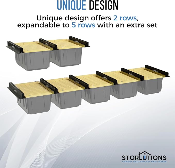 Heavy Duty Adjustable Ceiling Mount Garage Shelving - Image 6