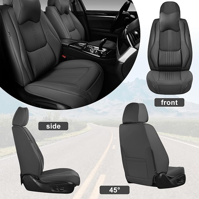 Front Seat Covers, 2 Pieces Universal Seat Covers - Image 8