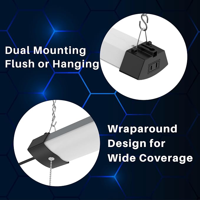 DYMOND 4FT 40W Wraparound LED Shop Light Fixture - Image 5