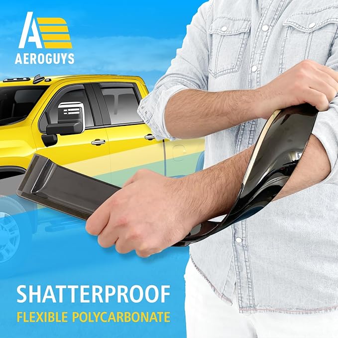 Extra Durable Window Deflectors In-Channel Visors Rain Guards Fit - Image 4