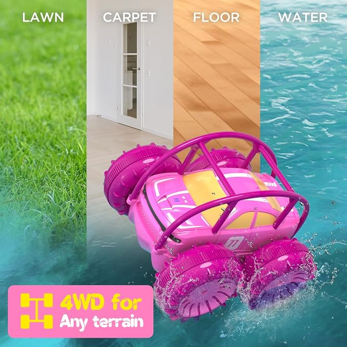 Remote Control Car, Fast Direct Charging RC Cars Amphibious 360° Rotating LED - Image 4