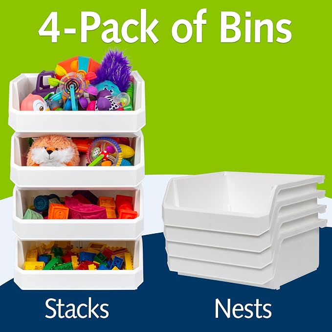 Plastic Containers for Organizing and Storage Bins for Closet, Garage or Pantry - Image 2