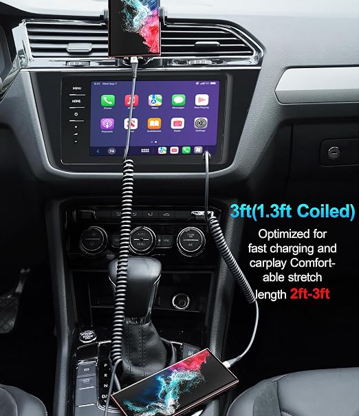 USB C to C 100W 3ft, Short Type C USBC Fast Charging Cable - Image 4