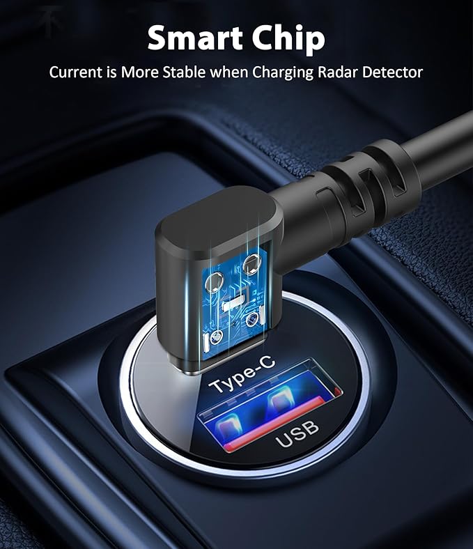 Radar Detector Cord, Type C to DC3.5 Plug Cable, - Image 2