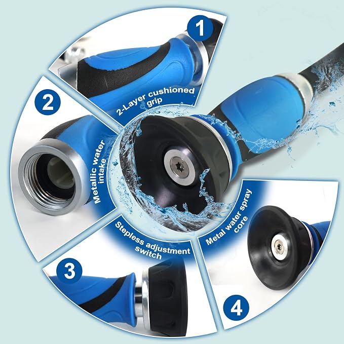 Metal Garden Hose 30 Ft Flexible Stainless Steel Water Hose 25 Ft 50 Ft - Image 5