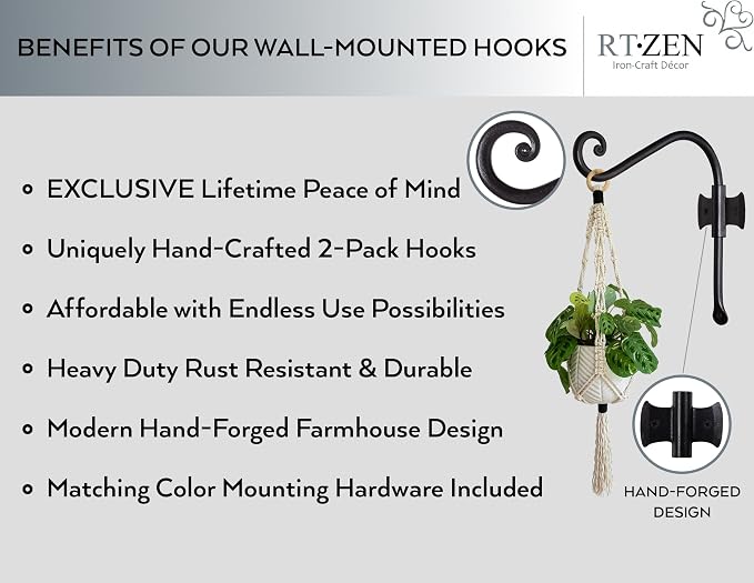 RTZEN Plant Hangers Outdoor or Indoor - Image 2
