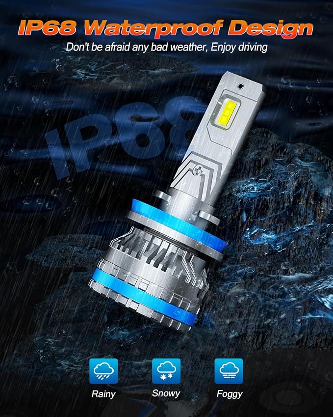 FAHREN H11 Fog Bulbs, Upgraded 120W 60000LM H8/H9 Bright Lighting Bulb - Image 7