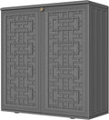 Storage Box Outdoor Caninet, Resin Indoor Storage Box Waterproof Outdoor by Mrosaa