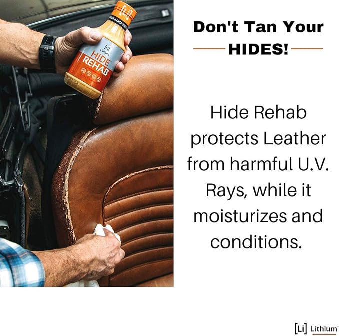 Lithium Hide Rehab Car Leather Cleaner and Conditioner - Image 5