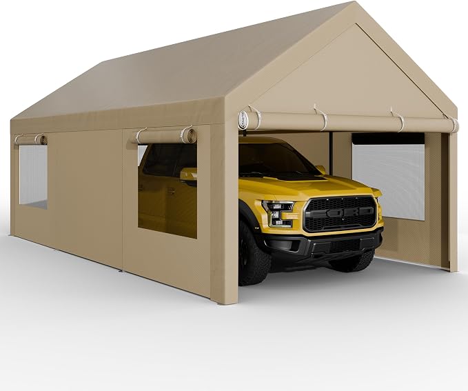 JAMFLY Carport, 10x20 ft Heavy Duty Carport by JAMFLY