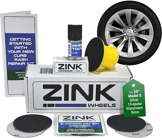 Premium Tesla Wheel Curb Rash Repair Kit by ZinkWheels